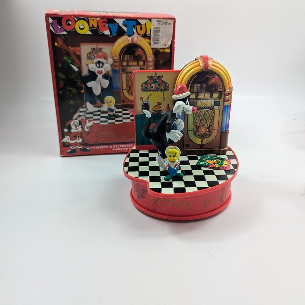 Tweety Sylvester Jukebox Looney Tunes Holiday Animated Musical Jingle Bell Rock